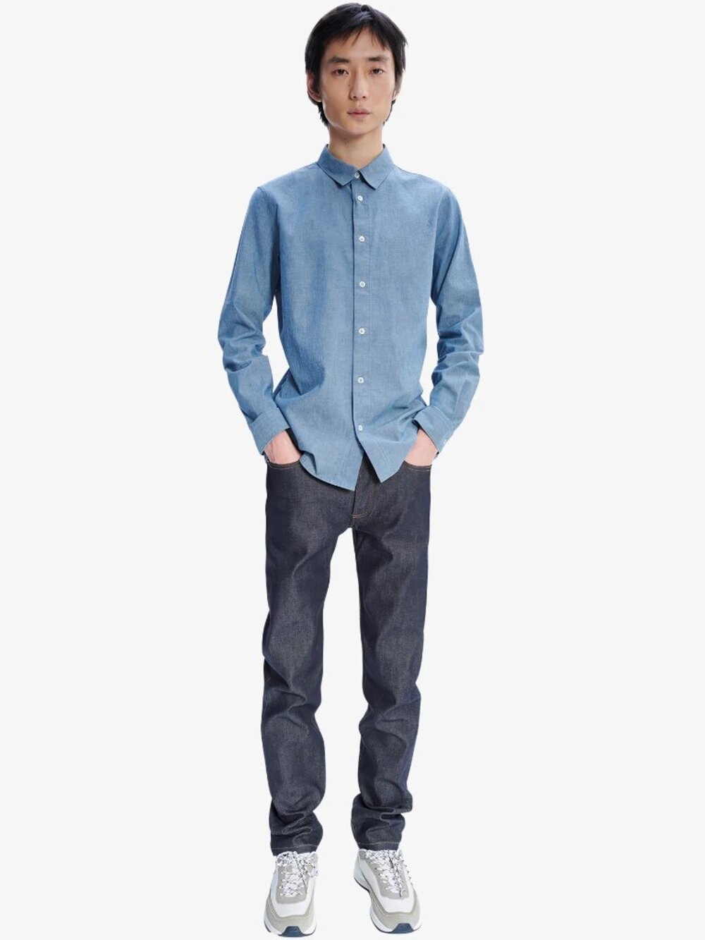 A.P.C. Petit New Standard Indigo Mid Rise Stretch Slim Fit Skinny Jeans, Size 31